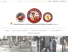 Tablet Screenshot of craftbrewwater.com